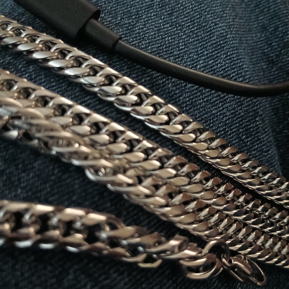 Hot New Power 2 Stainless Steel 9mm Cuban Link 24" Necklaces - Picture 2 of 6